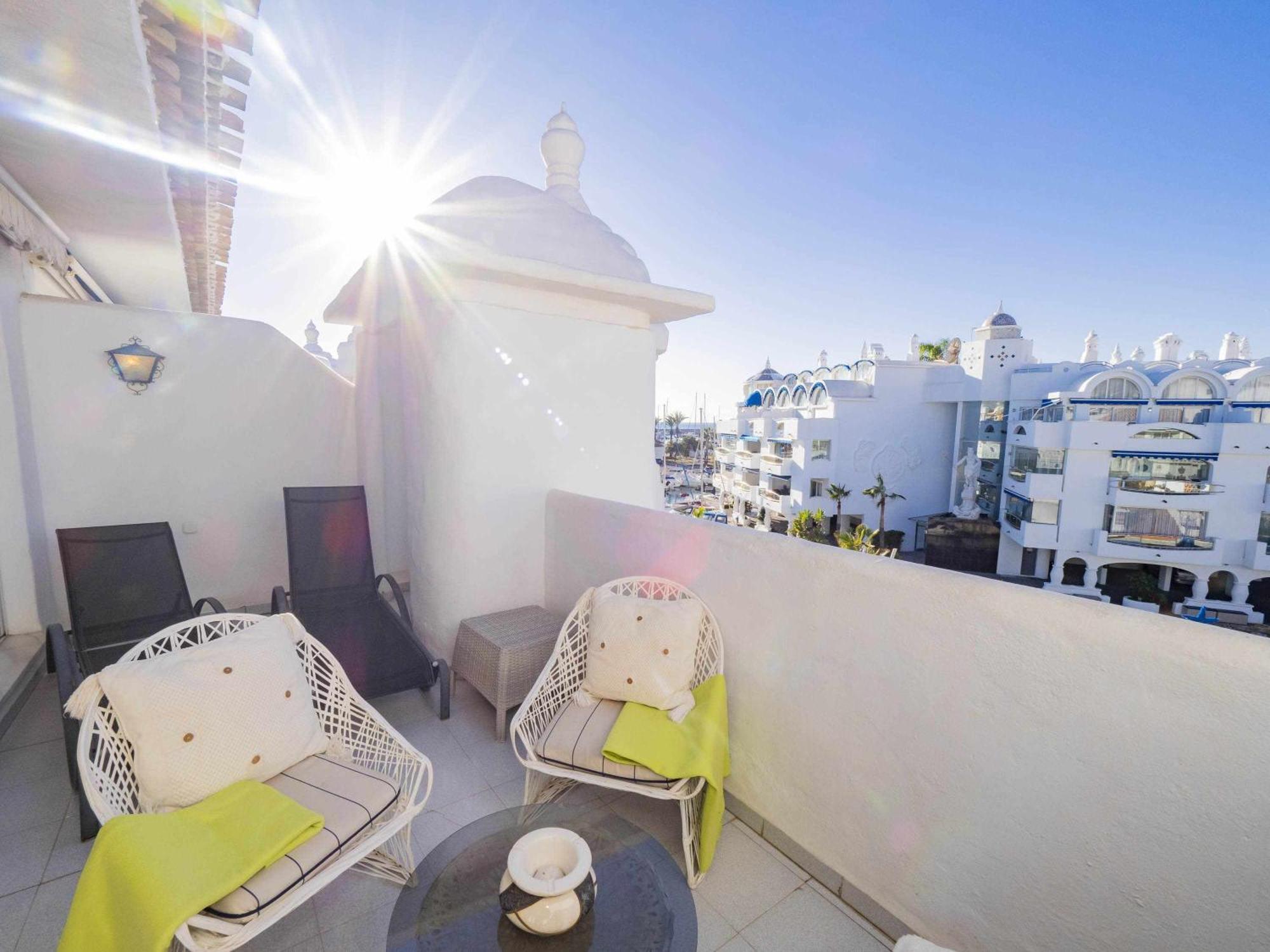 Terraza en la Playa de Benalmádena Apartamento Exterior foto
