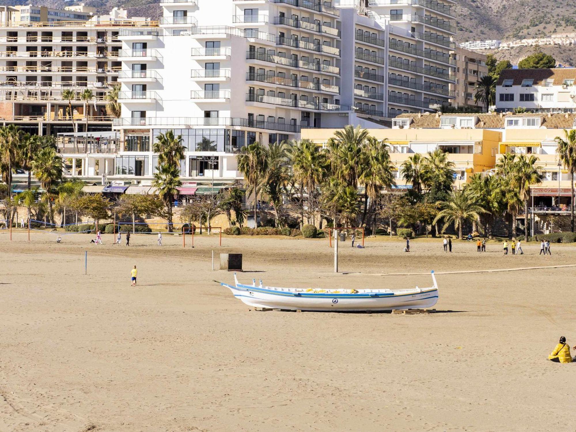 Terraza en la Playa de Benalmádena Apartamento Exterior foto